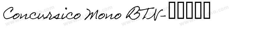 Concursico Mono BTN字体转换